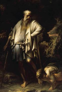 baroqueart:  Diogenes Casting away his Cup by Salvator Rosa Date: