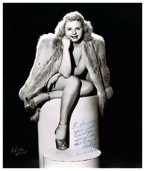   Cookie Coleman Vintage 40’s-era promo photo personalized to fellow dancer Donna Leslie: “To Donna — Your (sp) real sweet person – always stay that way!  Always,  Cookie Coleman ”..  