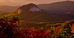 neptunesbounty:  Looking Glass Rock by Appalachian Hiker on Flickr.