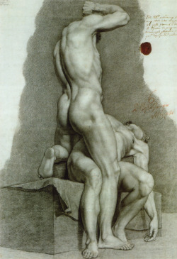 artqueer:  Fedor (Fyodor) Bruni (1799-1875): Two Male Models,