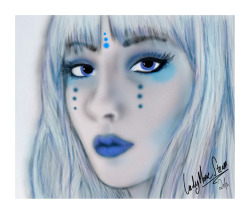 ladymariesteam:  My first drawing in Photoshop.  I dont like