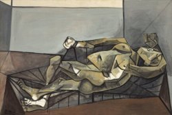 iheartmyart:  Pablo Picasso, Reclining Nude (Grand nu couché),
