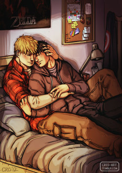 cris-art:  30 Day OTP Challenge Day 02: Cuddling somewhere In