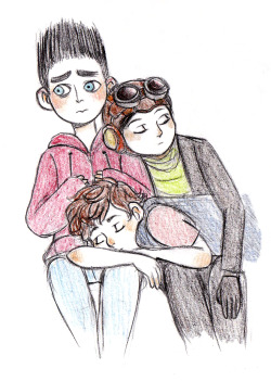 amkoyy:  Norman, Dipper and Raz being cuddly losers! requested