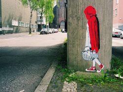 autopsi-art:  Le Petit Chaperon Rouge en Converse de Decycle