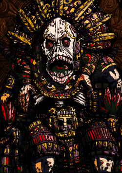 pokerdemonos:  Mictlantecuhtli, dios Azteca de la muerte