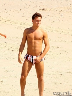 socialitelife:  Tom Daley shirtless in Australia.  