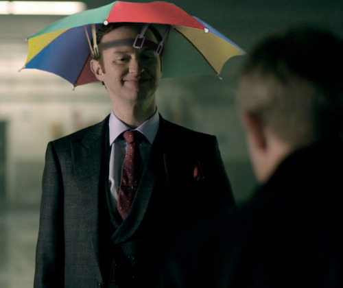 barachiki:  Mycroft abducts John to show off his new hat.Â   Mycroft’s Umbrella Week: Day 5