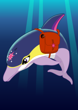 Twilight Sparkle as a dolphin by ~MykeGreywolf Well this is a