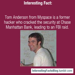 interestingfactsblog:  Tom Anderson from Myspace is a former