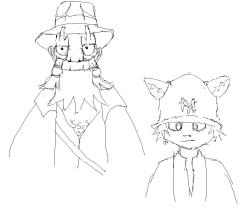 Ruel Stroud and Yugo from Wakfu dressed as Indiana Jones and