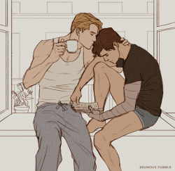 brumous:  Steve & Bucky enjoying a peaceful morning 