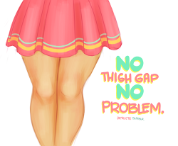 girlgrowingsmall:  Some bodies are built for “thigh gaps.”
