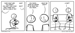 bookofbiff:  Doll. http://maximumble.thebookofbiff.com/2012/10/05/480-dolled/