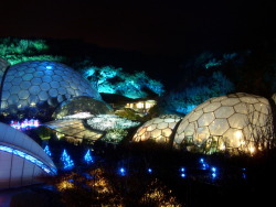 for-all-mankind:  The domes of the Eden Project at night. The