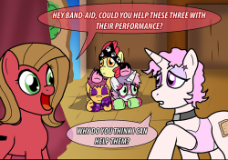 askpun:  Band-Aid is another Ponyville resident who has… certain