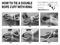 stockroom:   Stockroom Kink Month - Bondage Basics - How To Tie