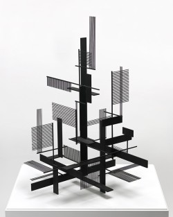 museumuesum:  Sidney Gordin Construction No. 7, 1954 black-painted