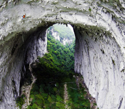 bluepueblo:  Great Arch, Getu Valley, China photo via nationalgeographic