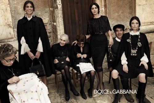 ad1os:   Monica Bellucci, Bianca Balti, Bianca Brandolini Dolce & Gabbana Fall Winter 2013 Italia, gracias  