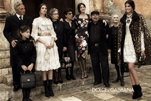 ad1os:   Monica Bellucci, Bianca Balti, Bianca Brandolini Dolce & Gabbana Fall Winter 2013 Italia, gracias  