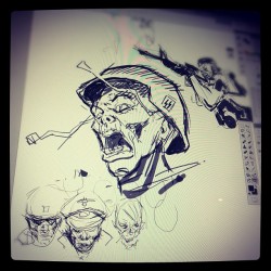scottprather:  Starting sketches for a Call of Duty: Black Ops