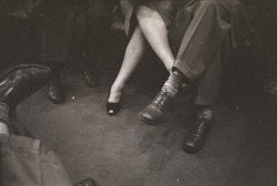 lecollecteur:Stanley Kubrick, Couple playing footsies on a subway.