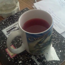 #day8 #inmycup cherry koolaid and fiber supplement powder :)