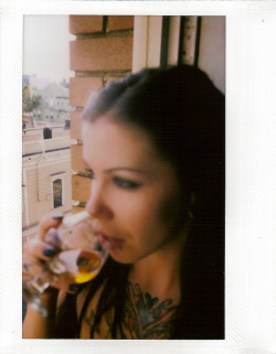 Drink me in. Krysta Kaos shot by Timothy Patrick Fuji Instax