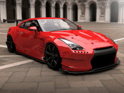 jayvong95:  Nissan GTR modified wide body kit. 