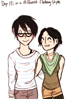 30 Day OTP Challenge: 15.) In a different clothing style hipster!AU