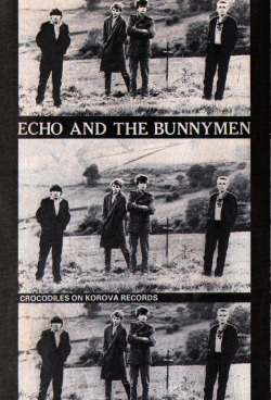 zombiesenelghetto:  Echo and the Bunnymen, ad for Crocodiles,