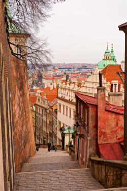 frenchpatrick:  somethingcute4u:  bluepueblo: Steep Stairs, Prague, Czech Republic  I follow back Visit my friend’s blog @ http://somethingcute4u.tumblr.com/ 