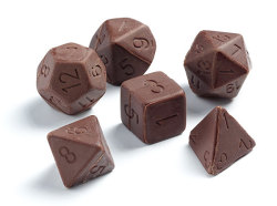 adrianjohnsen:  laughingsquid:  Chocolate Gaming Dice Set  I