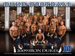 Duke football (circa 2009)
