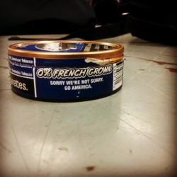 denimandpomade:  Ever looked at a can of #skoal lately? (Taken