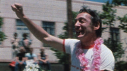 History making activist/politician, Harvey Milk.