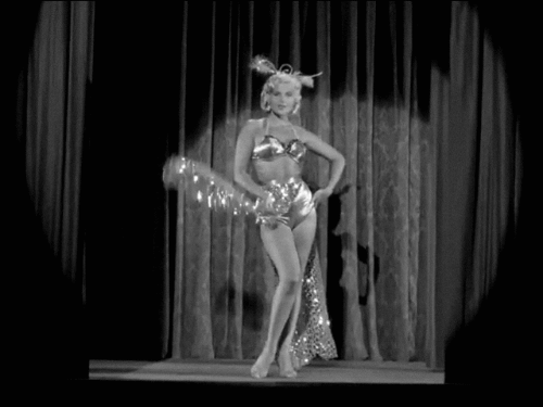Former Nevada showgirl-turned-actress Gloria Pall makes a cameo appearance as “the stripper” in Charles Laughton’s classic 1955 film: ‘The Night of the Hunter’..