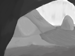 did another landscape painting. I don’t really feel I’m