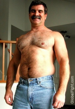 wrestlerswrestlingphotos:  hot man big thick moustache huge pecs