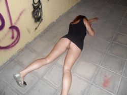 drunkandpartybabes:  Another passed out babe, looks like someone