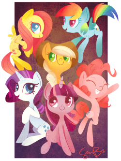 theponyartcollection:  Friendship is Magic by *Sajira