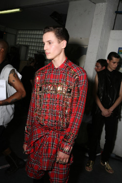 vuittonv:  Holy grail of Givenchy pieces. Here, studded tartan