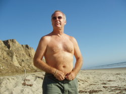 graybeards:  He looks ready for a beachside blow job. Happy to