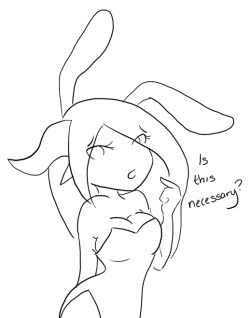 WellThis is my crap sketch dump, afterall!Have Madii in a bunny