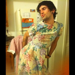 Adam trying on my dresses with @xtinadanielle #drag #gay #anal