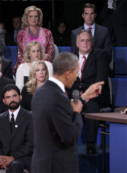 buzzfeed:  Matt Romney in the audience of tonight’s debate.