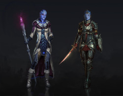 chakwas:  andrewartwork:  First Enchanter Liara and Knight Commander