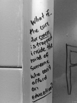 gnarly:  coachela:  l-ian:  “What if the cure for cancer is