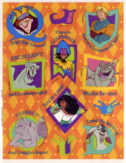 taijasinspiration:Hunchback of Notre Dame sticker sheet for teachers!